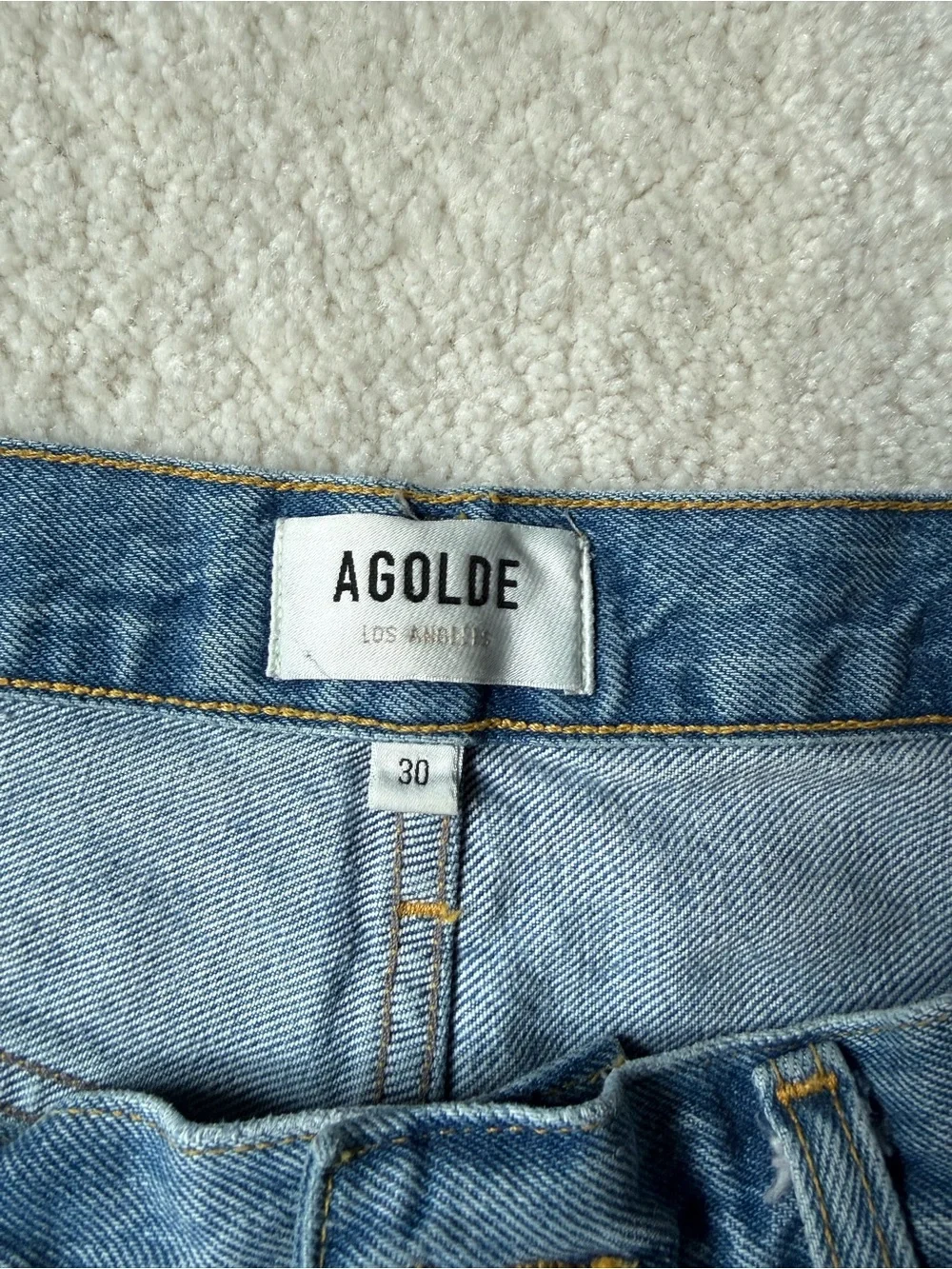 AGOLDE Parker Long Denim Short